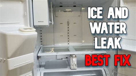 frigidaire ice maker leaking water on floor|How To Fix Frigidaire Ice Maker Leaking Water